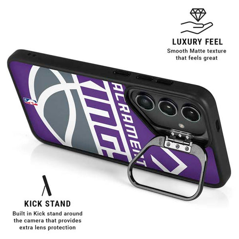NBA Sacramento Kings Large Logo Galaxy S24 Plus Kickstand Case